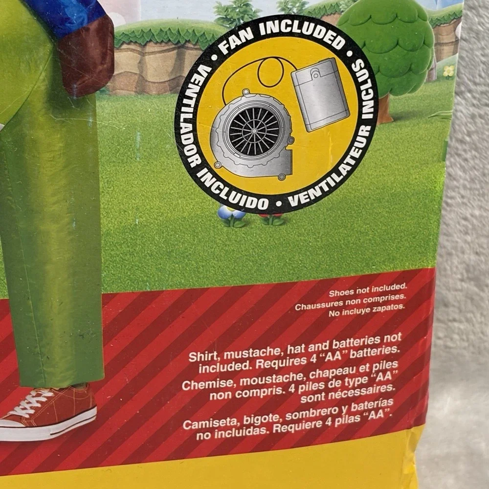 Super‎ Mario Bros. Mario Riding Yoshi Inflatable Costume Disguise With Fan